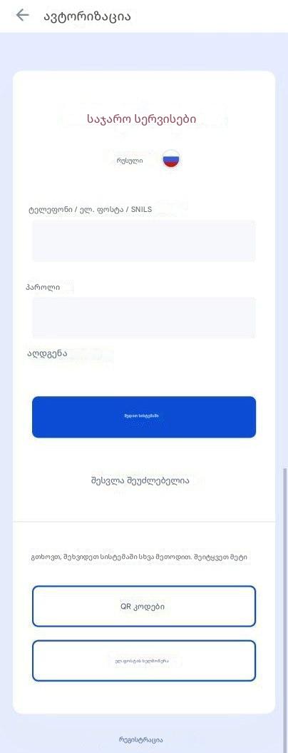 Login via Gosuslugi